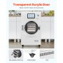 VEVOR Vacuum Freeze Dryer Machine, 8.8-13.2 LBS/Batch Food Freeze Drying Machine with 4-Layer Trays, Vacuum Pump, Adjustable Timer and Temperature Control, for Fruits Vegetables Meat, White