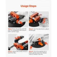 VEVOR Seamless Seam Setter 6" Suction Cup for Countertop Seam Joining & Leveling