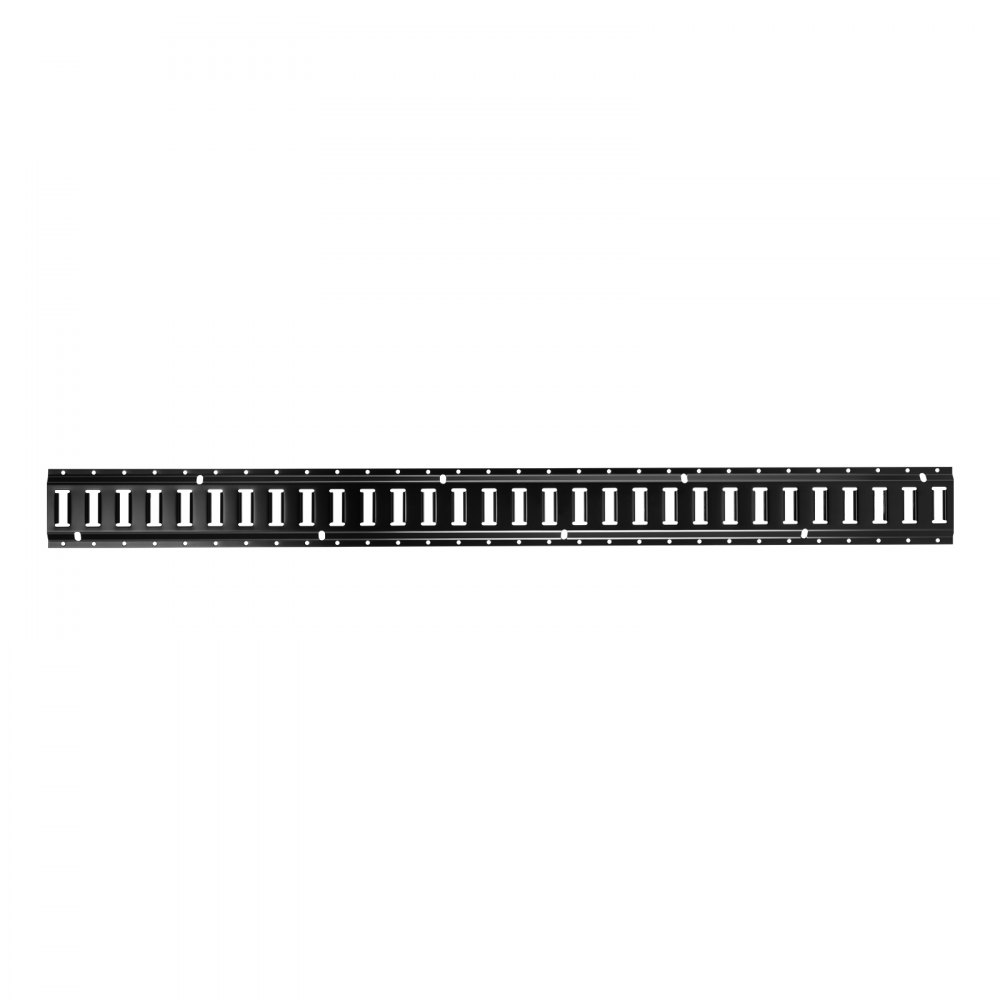 VEVOR E-Track Tie-Down Rail Kit, 6 Pack 5 ft E Track Rails, 26 Pcs Includes 2 Ratchet Straps & 6 O-Rings & 6 Tie-Offs with D-Ring & 12 End Caps, Fit for Garages Vans Trailers Motorcycles