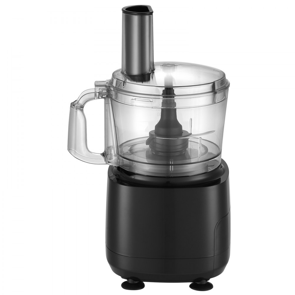 VEVOR Food Processor, 9-Cup Vegetable Chopper for Chopping, Slicing, Shredding, Puree, and Kneading, 600 Watts Stainless Steel Blade Professional Electric Food Chopper, Easy Assembly & Clean, Black