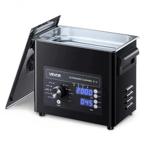 VEVOR 3L Ultrasonic Cleaner, Professional Ultrasonic Cleaner Machine with Knob Control, Stainless Steel Cleaning Machine with Basket and Cleaning Ball, for Watches, Razors, Jewelry, Coins and More