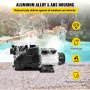 VEVOR pool pump with aluminum alloy and abs housing, waterproof, heavy duty, corrosion-proof.