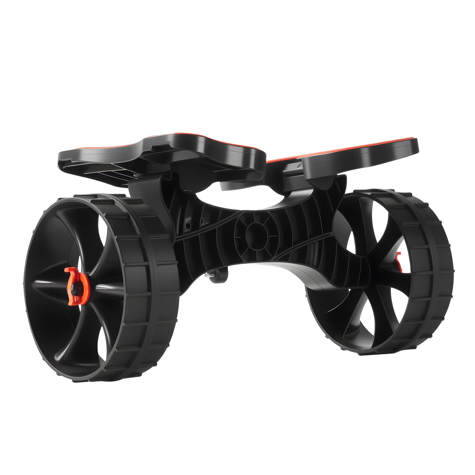 VEVOR Kayak Cart, 136.1 kg Load Capacity, Foldable Kayak Trolley with 25.4 cm Solid Rubber Tires & 1 Ratchet Strap, Paddle Board Trolley for Carrying Kayaks, Canoes, Paddleboards, Float Mats,Jon Boats