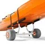 VEVOR Kayak Cart, 158.8 kg Load Capacity, Kayak Trolley with 30.5 cm Inflatable PU Tires & 2 Straps, Assembles & Disassembles Within Seconds, Paddle Board Trolley for Carrying Kayaks and Canoes