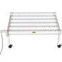 VEVOR Sistema de cultivo hidropónico, 54 sitios, 6 tubos de PVC-U de grado alimenticio, kit de plantación interior de 1 capa con bomba de agua, temporizador, cesta nido, esponja para frutas, verduras, hierbas, blanco
