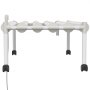 VEVOR Sistema de cultivo hidropónico, 54 sitios, 6 tubos de PVC-U de grado alimenticio, kit de plantación interior de 1 capa con bomba de agua, temporizador, cesta nido, esponja para frutas, verduras, hierbas, blanco