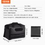 VEVOR Range Bag for 3 Pistols, Tactical Gun Range Bag with 2 Detachable Baffles & 6 Magazines, Firearm Shooting Handgun Bag for Outdoor Hunting Pistol Bag with Single Shoulder Strip, Black