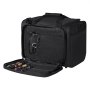 VEVOR Range Bag for 3 Pistols, Tactical Gun Range Bag with 2 Detachable Baffles & 6 Magazines, Firearm Shooting Handgun Bag for Outdoor Hunting Pistol Bag with Single Shoulder Strip, Black