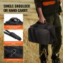 VEVOR Range Bag för 2 Pistols Tactical Gun Bag 2 Inbyggd Pistol Bags Svart