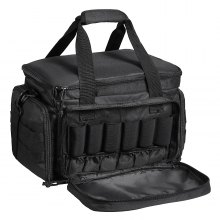 VEVOR Range Bag til 4 Pistols Tactical Gun Range Bag Single Shoulder Strip Sort