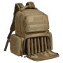 Mochila tática para tiro VEVOR para 6 pistolas, mochila para armas com 6 bolsas independentes para pistolas e 10 carregadores, mochila para pistolas para caça ao ar livre, bolsa para armas curtas com zíper e trava, marrom