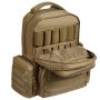 Mochila tática para tiro VEVOR para 6 pistolas, mochila para armas com 6 bolsas independentes para pistolas e 10 carregadores, mochila para pistolas para caça ao ar livre, bolsa para armas curtas com zíper e trava, marrom