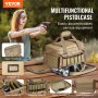 VEVOR Étui souple pour pistolet pour 4 pistolets Sac pour arme de poing Chasse en plein air Tir Marron