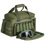 Bolsa de tiro VEVOR para 4 pistolas, bolsa táctica con 3 deflectores desmontables y 6 cargadores, bolsa para pistola de tiro al aire libre, bolsa para pistola con una sola tira para el hombro, verde