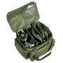Bolsa de tiro VEVOR para 4 pistolas, bolsa táctica con 3 deflectores desmontables y 6 cargadores, bolsa para pistola de tiro al aire libre, bolsa para pistola con una sola tira para el hombro, verde