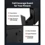 VEVOR Gun Safe, Slider Handgun Gun Safe with Fingerprint/Password/Key, 3-Way Quick Access Firearm Case Box with Lighting for 1 Pistol & Magazine, Mounted Pistol Gun Box for Nightstand Bedside Desk Car