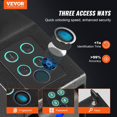 42.91" Tall Wall Gun Safe, 4-Tier Hidden Gun Safe With Keypad Fingerprint P 010542184346
