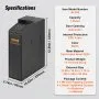 VEVOR Mounted Gun Safe for Pistols, Biometric Gun Safe with Three Quick Access Ways of Fingerprints, Passwords and Keys, Handgun Safe for 1 Pistol for Home, Bedside, Nightstand, Wall