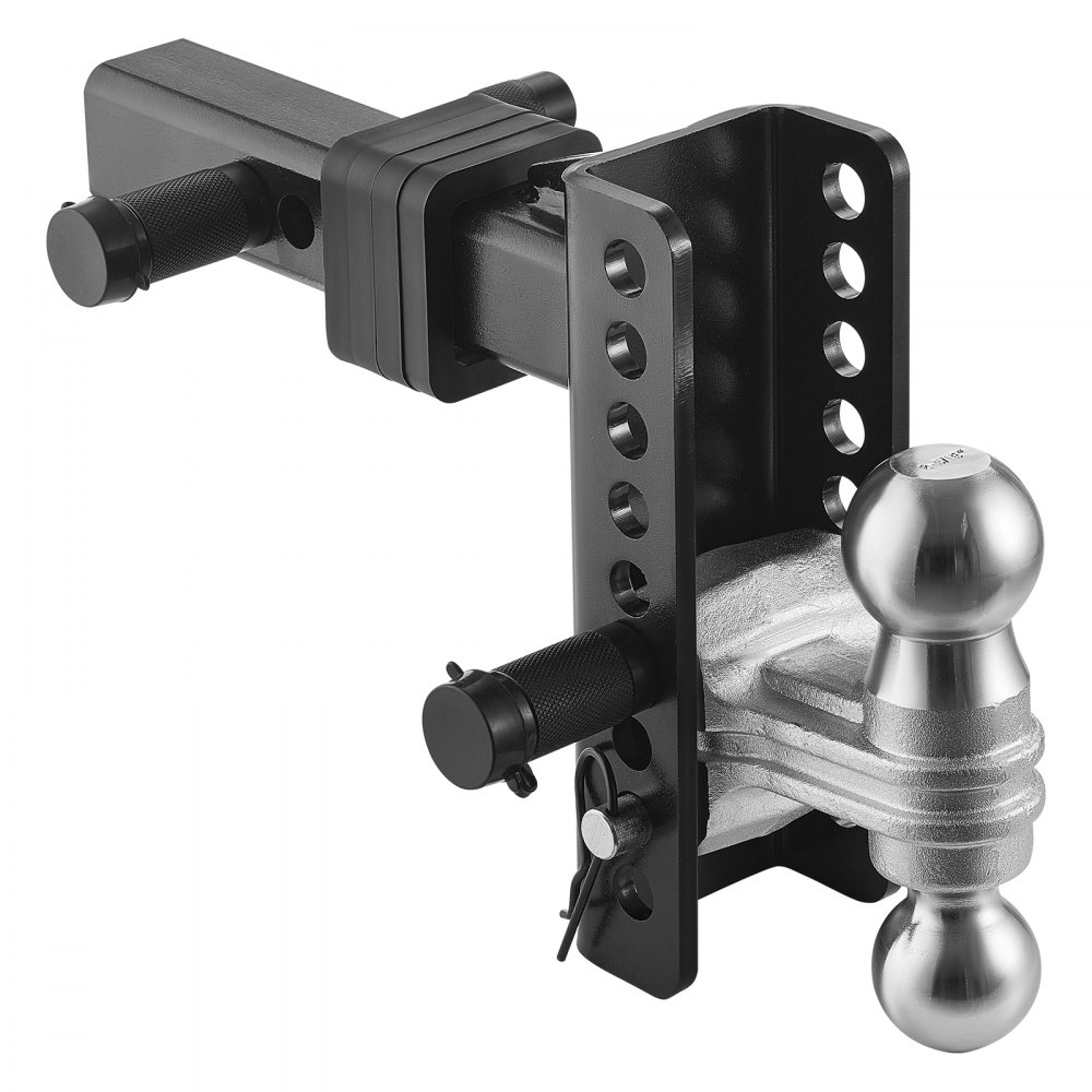 VEVOR Adjustable Trailer Hitch 2" Receiver 6" Drop 2-5/16" Balls for 21500 lbs