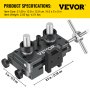 VEVOR Sight Tool for High-Precision Sight Adjustment and Maintenance, Aluminum Sight Tool, Reversible Front & Rear Sight Prong Assembly Tool for Semi-Automatic (Black)