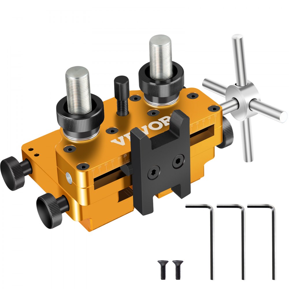 VEVOR Sight Tool for High-Precision Sight Adjustment and Maintenance, Aluminum Sight Pusher Tool Heavy-Duty Construction, Reversible Front & Rear Sight Prong Assembly Tool for Semi-Automatic, Gold