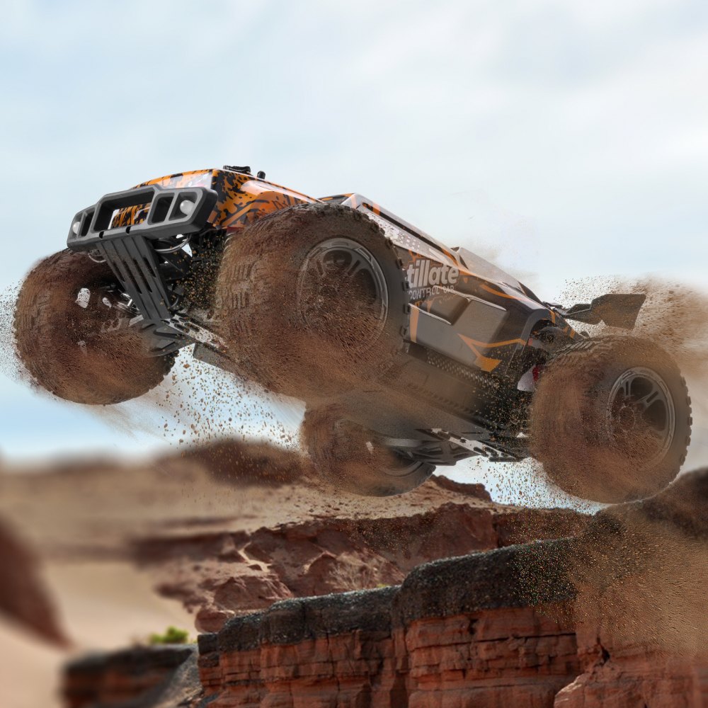 VEVOR Remote Control Car, 1:10 Scale RC Car for Kids,  All Terrain 4WD Off-Road Truck with 45° Wheelie & Adjustable Speed, 50 km/h High-Speed Hobby RC Racing Car Toy, Ideal Gift for 8+ Year Kids, IPX4