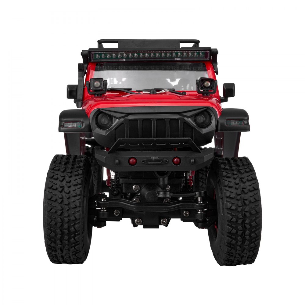 VEVOR Remote Control Car, 1:24 Scale RC Car for Kids, All Terrain 4WD Off-Road Truck with Full Lighting, 1 Extra Shell & 2 Rechargeable Batteries, 2-Speed Hobby Racing Car for 14+ Years Boys Girls