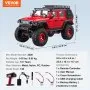 VEVOR Remote Control Car, 1:24 Scale RC Car for Kids, All Terrain 4WD Off-Road Truck with Full Lighting, 1 Extra Shell & 2 Rechargeable Batteries, 2-Speed Hobby Racing Car for 14+ Years Boys Girls