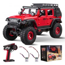 VEVOR Remote Control Car 1:24 Scale Full Lighting 4WD Off-Road Truck for Kids