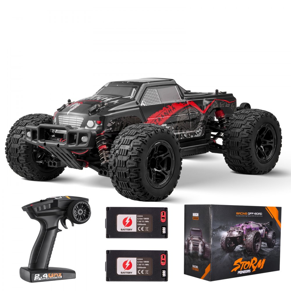 Remote Control Car 1:10 Scale Kids RC Car All Terrain 4WD Off-Road Truck