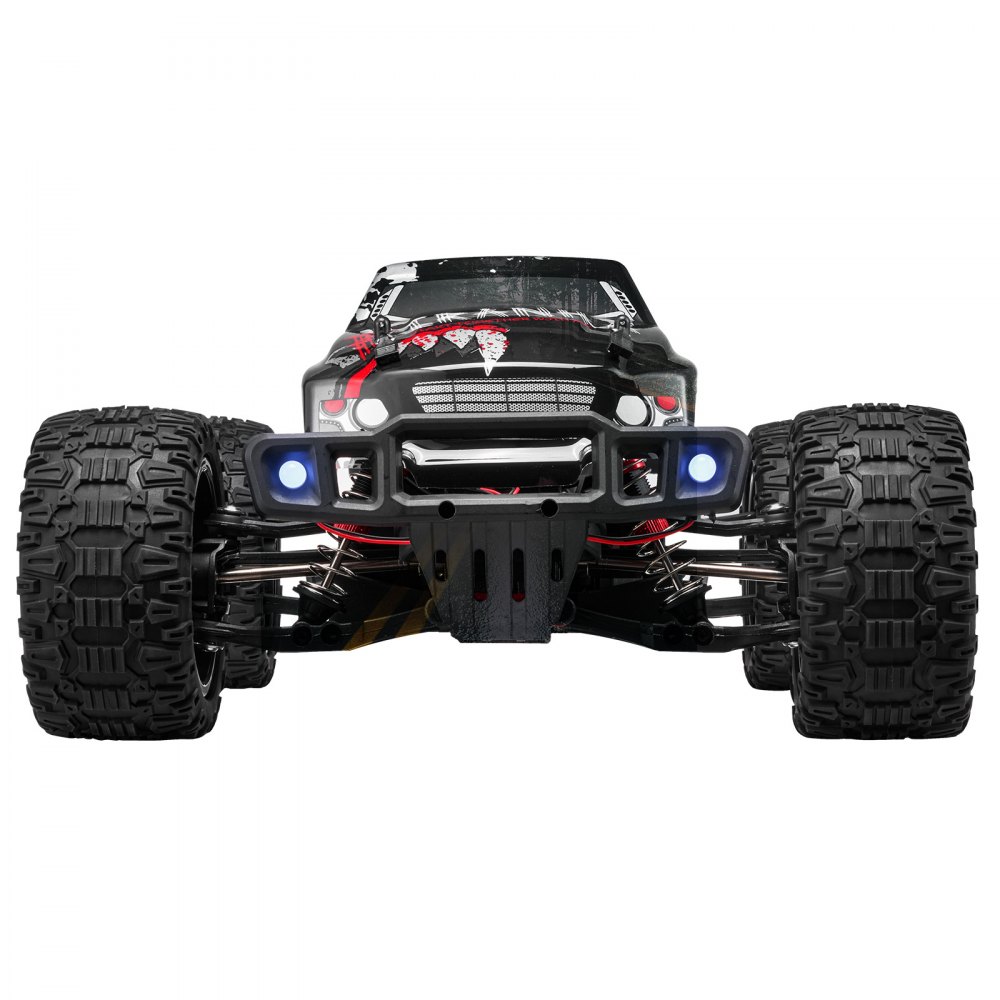 VEVOR Remote Control Car, 1:10 Scale RC Car for Kids, All Terrain 4WD Off-Road Monster Truck with 45° Wheelie & 2 Batteries, 38 km/h High Speed Hobby Racing Car - Ideal Gift for 8+ Years Kids, IPX4