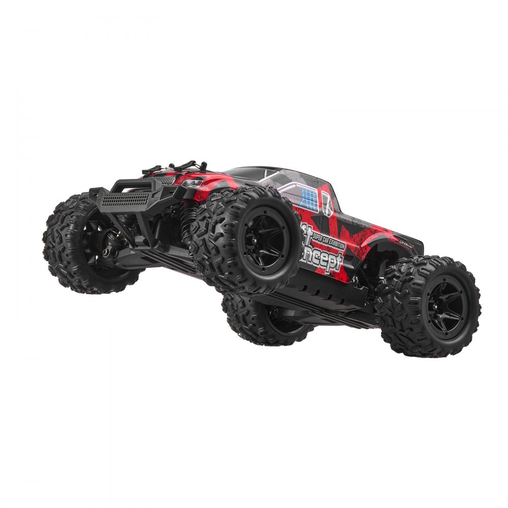 VEVOR Remote Control Car, 1:18 Scale RC Car for Kids, All Terrain 4WD Off-Road Monster Truck with 45° Wheelie & 2 Batteries, 36 km/h High Speed Hobby Racing Car, Ideal Gift for 8+ Years Kids, IPX4