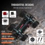 VEVOR Remote Control Car, 1:18 Scale RC Car for Kids, All Terrain 4WD Off-Road Monster Truck with 45° Wheelie & 2 Batteries, 36 km/h High Speed Hobby Racing Car, Ideal Gift for 8+ Years Kids, IPX4