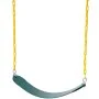 VEVOR 2-Pack Swing Seats, with 66 Inch Coated Chains and Snap Hooks, Support 300 lbs Swings Replacement for Outdoor Swing Set, Swing Set Accessories for Kids, for Outdoor and Indoor Use, Green