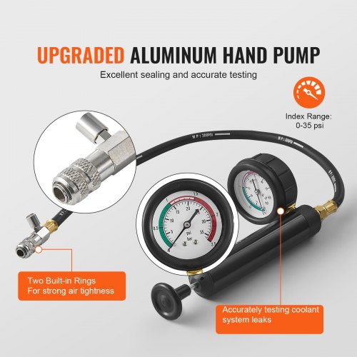 DAYUAN Koelsysteem Tester En Vulset DAYUAN Koelsysteem Ontluchter – Vacuüm Vul- En Ontluchtingsset Voor Auto, Met Draagtas Universele Radiator Adapter DAYUAN Koelsysteem Tester En Vulset DAYUAN Koelsysteem Ontluchter – Vacuüm Vul- En Ontluchtingsset Voor Auto, Met Draagtas Universele Radiator Adapter