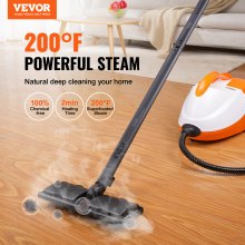 VEVOR Steam Cleaner 20 pcs Accessories 1.5L Tank for Floors Upholstery Cars