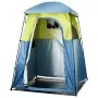 VEVOR Camping Shower Tent, 1 Room, Portable Privacy Tent Changing Room with Shower Bag, Ground Stakes, Ropes, Carry Bag, and Support Poles, 150D Oxford Fabric with Silver Coating, for Camping, Fishing