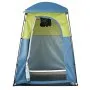 VEVOR Camping Shower Tent, 1 Room, Portable Privacy Tent Changing Room with Shower Bag, Ground Stakes, Ropes, Carry Bag, and Support Poles, 150D Oxford Fabric with Silver Coating, for Camping, Fishing