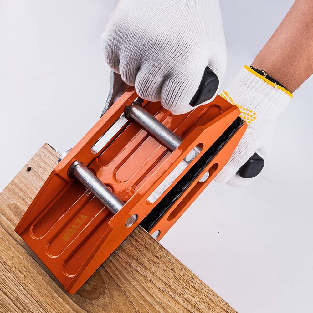 VEVOR 2 PCS Double Handed Stone Carrying Clamps, 1.97 inch (50mm) Granite Lifting Tools with Slip-proof Rubber Pads, 440 lbs Loading Capacity for Moving Marble, Glass, Slabs and Plywood
