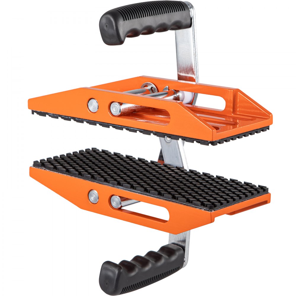 VEVOR 2 PCS Double Handed Stone Carrying Clamps, 1.97 inch (50mm) Granite Lifting Tools with Slip-proof Rubber Pads, 440 lbs Loading Capacity for Moving Marble, Glass, Slabs and Plywood