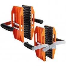 VEVOR 2 PCS Double Handed Stone Carrying Clamps, 50 mm Granite Lifting Tools with Slip-proof Rubber Pads, 200KG Loading Capacity for Moving Marble, Glass, Slabs and Plywood