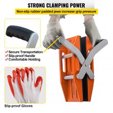 VEVOR Double Hand Carry Clamp Granite Carrying Clamps 2.36" for Marble Glass Carry