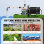 VEVOR shallow well jet pump for universal home applications, including irrigation and solar water systems.