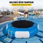 VEVOR Inflatable Water Trampoline Series Splash Padded Water Bouncer Inflatable Bouncer Jump Water Trampoline Bounce Swim Platform for Water Sports (Blue, 10Ft)