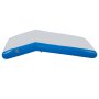 VEVOR Inflatable Water Trampoline 10ft , Round Inflatable Water Bouncer with Yellow Escalator and 4-Step Ladder, Water Trampoline in Blue and White for Water Sports.
