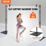 VEVOR Pipe and Drape Kit Heavy Duty Backdrop Stand Carbon Steel Base 10x10 ft