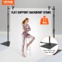 VEVOR pipe and drape kit supports a backdrop with a max weight of 11 lbs, featuring stable linear stand legs.