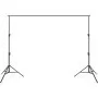 VEVOR backdrop stand with adjustable height and sturdy tripod legs, ideal for photoshoots and events.