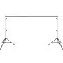VEVOR backdrop stand with adjustable telescopic poles and stable tripod base against a white background.