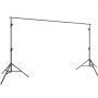 VEVOR 365.7 x 304.8 cm Heavy Duty Backdrop Stand, Height Adjustable Photography Backdrop Stand, Background Support System with 6 Clamps and A Carry Bag, for Party, Wedding, Display, Photo